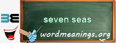 WordMeaning blackboard for seven seas